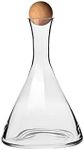 Krosno Connoisseur Wine Decanter Beechwood Stopper 1L Gift Boxed