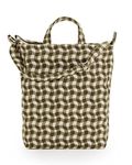 BAGGU Zip Duck Bag, Wavy Gingham Brown