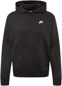 Nike Homme Club Sweat capuche, Black/Black/White, S-L EU