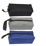 3/5 Tool Pouches with Zipper Canvas Heavy Duty Pockets Bag Wrench Screwdriver Pliers Organisers/Mechanic Electrician Car Motorcycle Multipurpose