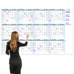 Large Dry Erase Calendar for Wall - 12 Month Vertical Wall Calendar