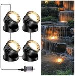 POPOSOAP Pond Lights, 4-in-1 Warm W