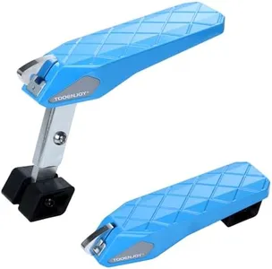 Tooenjoy Folding Car Door Step Vehicle Pedal Ladder for Roof Access, Universal Fit, Aluminum, Weight Capacity 400LBS