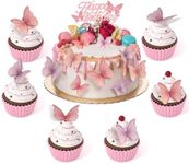 48 Pcs Edible Butterflies for Cake 