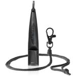 ACME Dog Whistle No. 211.5 (Update 2023) with Free Whistle Band in Matte Black, Alpha, Ideal for Callback, Long Range, Frequency Standardised (Black)