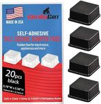 Black Tall Square Adhesive Rubber B