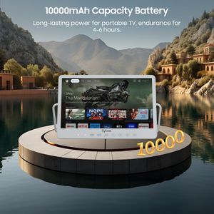 SYLVOX 15.6" Portable TV – Compact HD Display for Travel or Kitchen