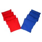 Trademark Innovations 6" Cornhole Bean Bag Toss Set for Cornhole Game (Set of 8, Red and Blue)