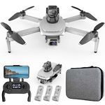 Lozenge Brushless Drone with Camera for Adults 4K GPS Drone 360 °Laser Obstacle Avoidance RC Quadcopter Helicopter L500 Pro MAX Dual Cameras (Grey, 3 Battery&1080P Dual Camera&Handbag)