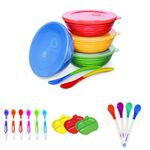 Munchkin Love a bowls, Soft Tip Spoons, Lil Apple plates and Safety Spoon Bundle