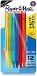 Paper Mate SharpWriter Mechanical Pencils 0.7 mm HB Number 2 Pencil Lead, School Supplies, Office Supplies, Classroom Must Haves, College School Supplies, Assorted Colors, 12 Count