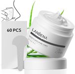 LANBENA 2.0 Blackhead Nose Plants Pore Strips(1.03 Oz), 60pcs Nose Strips for Blackhead Mask, Deep Cleansing Peel off Mask, Black Head Remover Mask