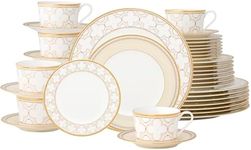 Noritake Trefolio Gold 40-Piece Dinnerware Set, Service for 8