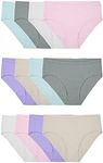 Fruit of the Loom Women's Beyondsoft Underwear (Regular & Plus Size) Hipster Panties, Hipster - Modal 12 Pack Assorted Colors, 10 US