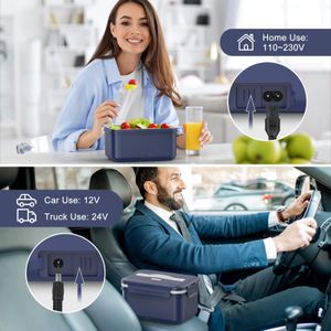 Vabaso 100W Electric Lunch Box, 1.8L – Dark Blue