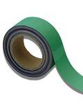 Beaverswood MSR5/G Magnetic Steel Easy-Wipe Tape, Thin & Flexible, Cut to Fit Strip, High Visible Identification. Suitable For All Non-Magnetic Surfaces (Green 15mm x 10m)