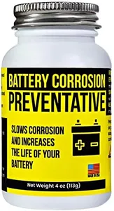 Mission Automotive 4 Oz Brush-On Oil-Based Battery Corrosion Preventative - Made in USA - Prevents Rust & Corrosion, Increases Life of Battery, Does Not Dry or Evaporate