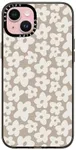 CASETiFY Compact Case for iPhone 15 Plus [2X Military Grade Drop Tested / 4ft Drop Protection] - Natural Flower - Clear Black