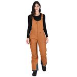 Arctix Women's Essential Insulated Bib Overalls, Cappucino, Medium Short