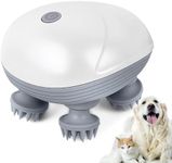 TCRAYCH Electric Head Scalp Massager, Handheld Cordless Pet Massager for Dog and Cat, Portable Waterproof Head Scratcher Massager for Hair Growth Stress Relax