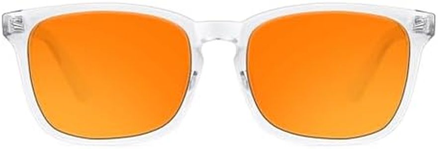 TIJN Blue Light Blocking Glasses for Computer, TV, Gaming Improve Sleep by Naturally Producing Melatonin for Women Men, Orange Lens