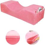 Seportnery Eyelash Pillow for Lash Extensions - Comfortable Memory Foam Lash Bed Neck Pillows Suitable for Beauty Salon Grafting Salon to Provide Cervical Pillow Support Protection(Pink)…