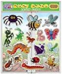 Busy Bugs and Insects Thick Detailed Gel Clings – Reusable Window Clings for Kids - Incredible Gel Decals of Ants, Caterpillar, Bees, Fly, Beetle, Butterfly