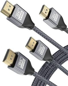 Basesailor Cable HDMI 8K 60Hz 5 Metros 5M 2-Pack,48Gbps 7680P Cable HDMI 2.1 Ultra Alta Velocidad para Samsung QLED,Apple TV,Playstation,PS4,PS5,Nintendo Switch,Xbox One X,HDMI 2.0 4K 120Hz,eARC 2.2