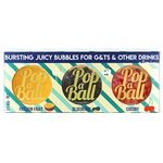 Popaball Bursting Bubbles for Gin 3 x 60 Grams | Prosecco, Gin, Mocktail & Cocktail Making Gifts | Gift Set Ideas for Her, Hampers & Hen Parties