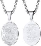Archangel St.Michael Protect Me Saint Shield Protection Pendant Jewelry Gift for Men Women