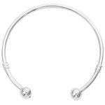 Holibanna Silver Bangle Open Style Bangle Bracelet Adjustable Link Chain Bangle Jewelry Sterling Bracelet for Women