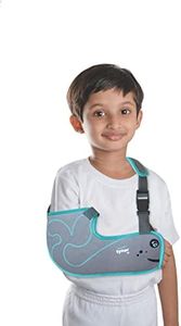 Tynor Paediatric Arm Sling Breathable and lightweight Arm Support for Broken Collarbone & Shoulder Injuries One Size - Fits Child Toddlers, Kids,…