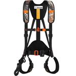 Kalkal Tree Stand Harness, Hunter Safety System Harness with Whistle Aid, Adjustable Lightweight Hunting Harness for Hunting M/L/XL