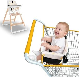 Portable Baby Shopping Cart Seat, High Chair Cover for Outdoor, One-Hand Installation Cart Seat Cover, Comfortable and Supportive Foam-Padded, Grocery Cart Baby Seat – Floral