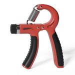 Lifelong Adjustable Hand Grip Strengthener|Adjustable Resistance (10kg-60kg)|Hand Gripper for Men & Women for Gym Workout Hand Exercise Equipment to Use in Home for Forearm Exercise, Finger Exercise Power Gripper (Red & Black, LLFAHG01)