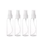 JKB Pharmacy Empty Transparent Plastic Fine Mist Spray Bottle For Sanitizer, Rosewater and Other DIY -50ml (Set of 12)