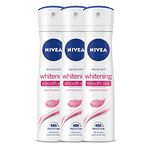 Nivea Whitening Smooth Skin Deodorant for Unisex, 150ml (Pack of 3)