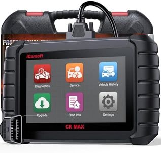 iCarsoft CR Max OBD2 Scanner, Full System Car Diagnostic Tool, 49+ Reset Services Code Reader, Oil/EPB/BMS/ETC/SAS/DPF/TPMS/Injector Coding, Battery Test, Bi-Directional Test, CANFD, Lifetime Update
