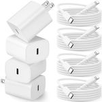 Ankndo 4-Pack for i.Phone Charger Fast Charging, 20W PD USB C Wall Charger with 6FT Fast Charging Cable for i.Phone Fast Charger Block for i.Phone 14 13 12/14 13 Pro/12 Pro/11/Xs/XR/SE/i.Pad