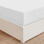 Mellanni Queen - 1 Fitted Sheet, White : Mellanni Fitted Sheet Queen White - Brushed Microfiber 1800 Bedding - Wrinkle, Fade, Stain Resistant - Hypoallergenic - (Queen, White)