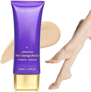 Tattoo Cover Up Makeup Waterproof, Body Coverage Perfector Leg Body No Transfer, Bruise Scar Cover up Long Lasting, Tattoo Concealer Skin Full Coverage, Wedding, Party, Swimming 3.5oz, Warm Radiance