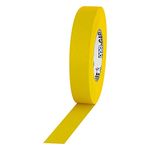 ProTapes 1" Width Pro Gaff Premium Matte Cloth Gaffer's Tape with Rubber Adhesive, 11 Mils Thick, 55 Yds Length, Yellow (Pack of 1)