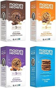 Maxine's Heavenly Cookie Variety Pack w/Chocolate Chip & Oatmeal Cookies | Healthy Gluten Free Cookies Sweetened with Coconut Sugar and Dates | Vegan, Dairy Free, Low Sugar | 7.2 Ounces Each (4 pack)