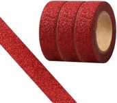 Glitter Washi Tape,3 Rolls 5/8"(15m