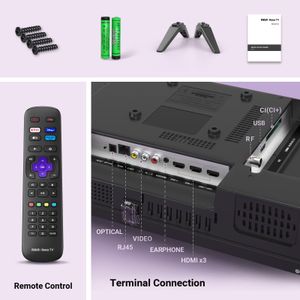 RCA 32" Roku Smart TV – HD LED Streaming Television