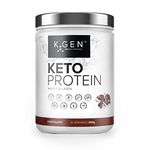 K-GEN™ Keto Collagen Protein Powder Natural Multi Collagen Chocolate Blend, Coconut MCT Vitamin C+B6 | UK Made Advanced Ketosis for Keto & Paleo | Low Carb Free-from: Sugar, Whey & Gluten