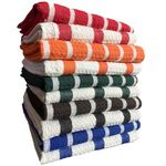 ALOUD CREATIONS 10pc Waffle Weave Kitchen Towel | Cotton Kitchen Napkin | Tea Towel | Multicolour | Large Size 16 X 26 Inch | Heavy Quality 80 Gram Each | Perfect House Warming Gift | Pack of 10