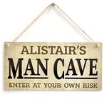 Personalised Man Cave Sign - Custom Bar Man Cave Wooden Plaque