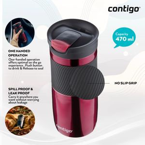 Contigo Byron SNAPSEAL Travel Mug – 470ml Insulated Cup