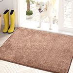 PURRUGS Dirt Trapper Door Mat 50 x 80 cm, Non-Slip Machine Washable Entrance Rug, Dog Door Mat, Super Absorbent Welcome Mat for Front Door, Back Door, Entry, Muddy Wet Shoes and Paws